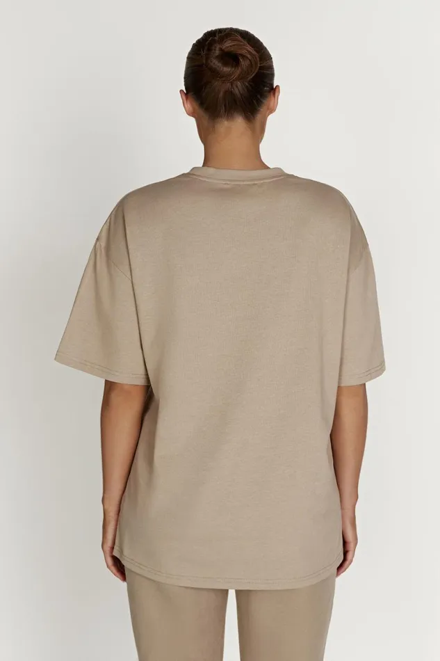 Meshki Basic Tops Jaimie Oversized Unisex Tee 8211 Cement Cement 8211 Women