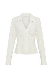 Meshki Basic Tops Parisa Pleated Shirt 8211 White White 8211 Women