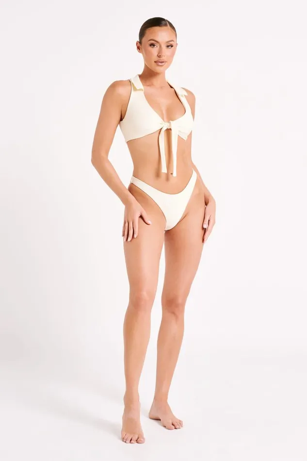 Meshki Bikini Bottoms Bambi Recycled Cheeky Cut Bikini Bottoms 8211 Ivory Ivory 8211 Women
