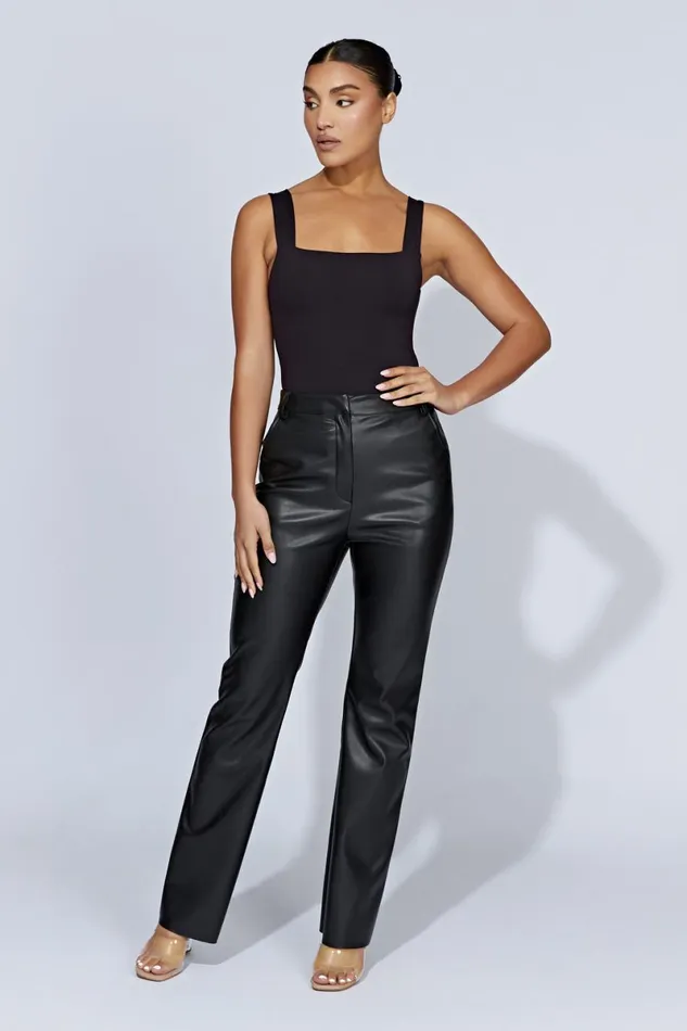 Meshki Bodysuits Carrie Thick Strap Bodysuit 8211 Black Black 8211 Women