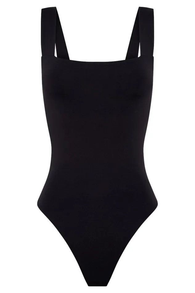 Meshki Bodysuits Carrie Thick Strap Bodysuit 8211 Black Black 8211 Women