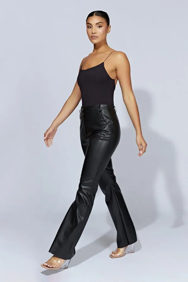 Meshki Bodysuits Valeria Low Back Thin Strap Bodysuit 8211 Black Black 8211 Women