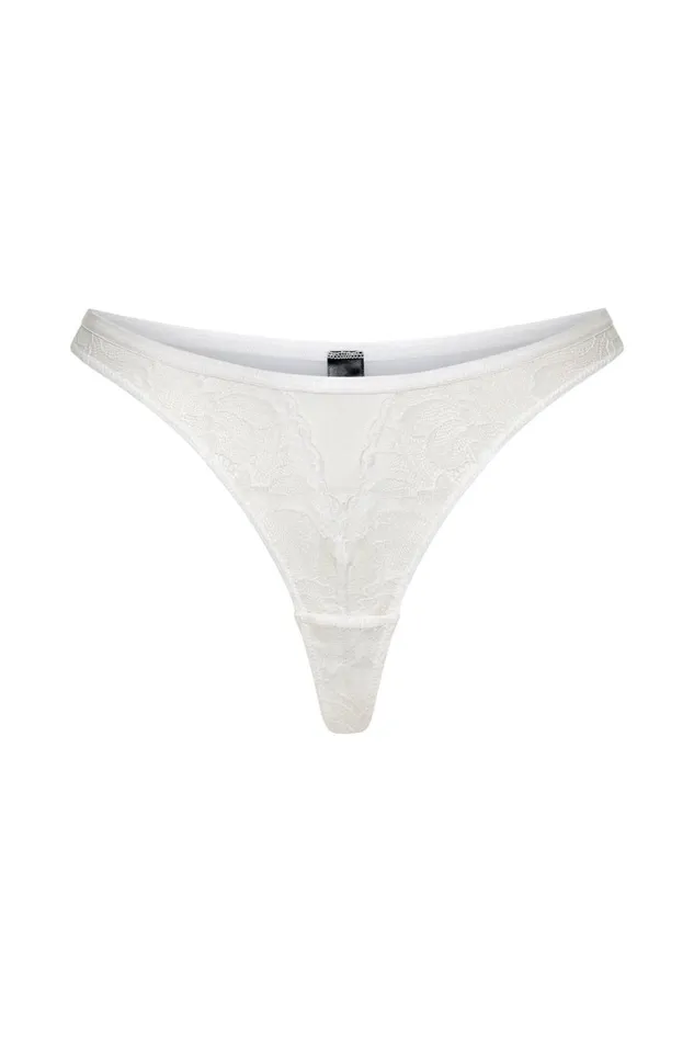 Meshki Brides Milana Lace Cheeky Cut Bottoms 8211 White White 8211 Women