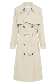 Meshki Coats and Jackets Channing Trench Coat With Belt 8211 Cream Cream 8211 Women