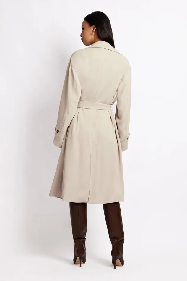 Meshki Coats and Jackets Keily Super Oversized Trench Coat 8211 Bone Bone 8211 Women
