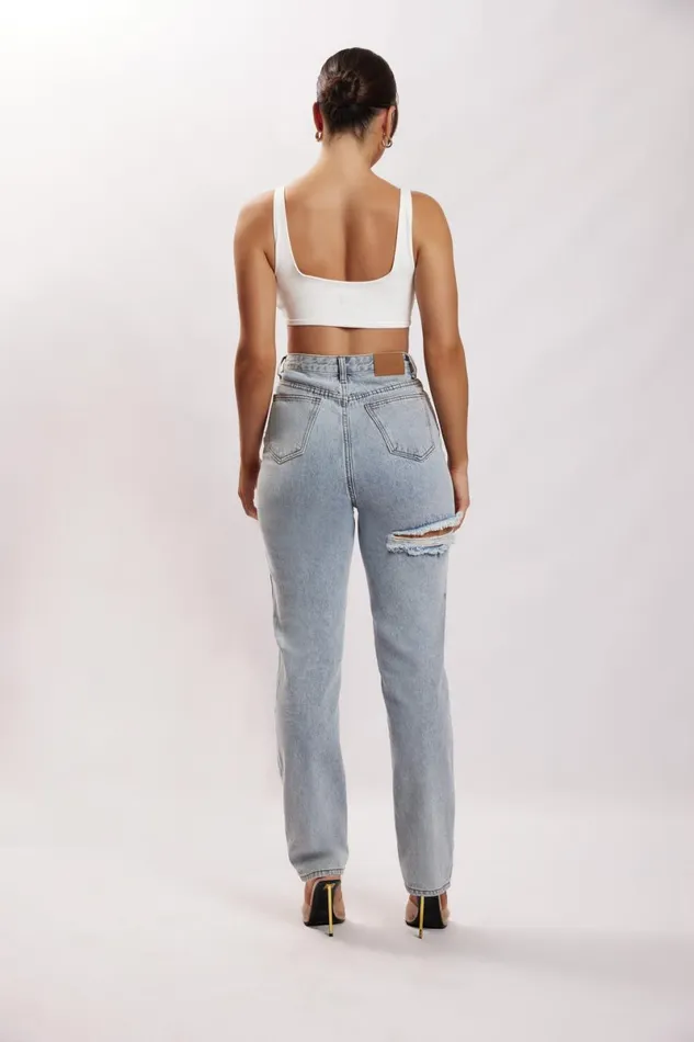 Meshki Crop Tops Jemma Scoop Neck Super Crop Top 8211 White White 8211 Women