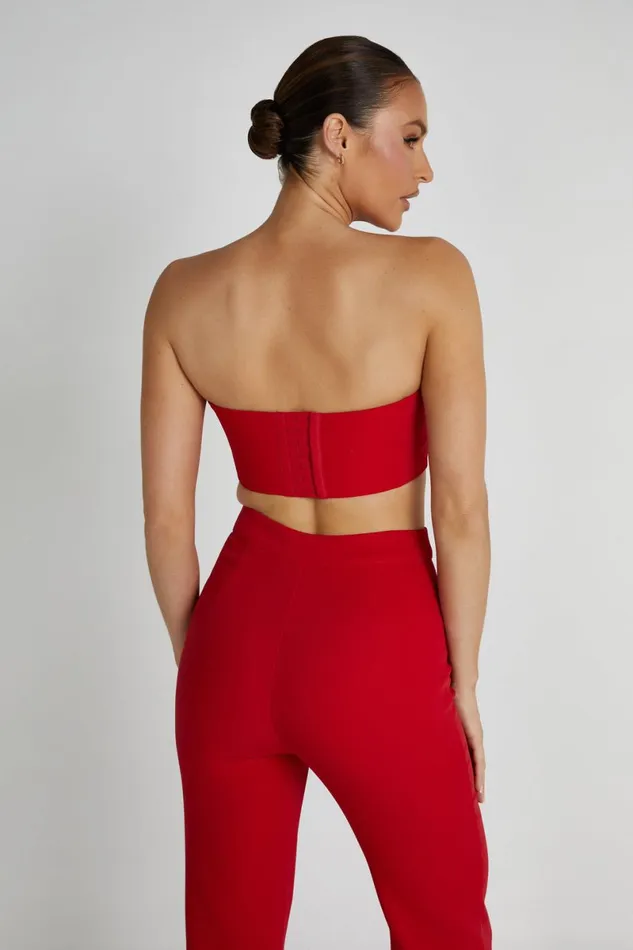 Meshki Crop Tops Paloma Rose Crop Top 8211 Red Red 8211 Women