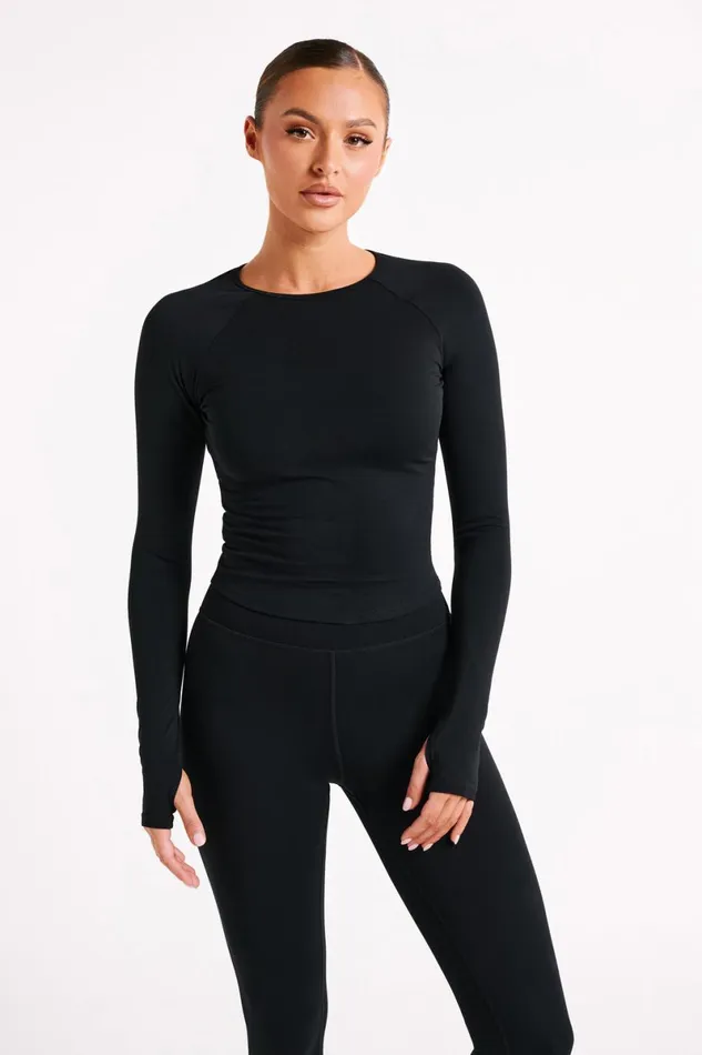 Meshki Long Sleeve Tops Venus Long Sleeve Top 8211 Black Black 8211 Women
