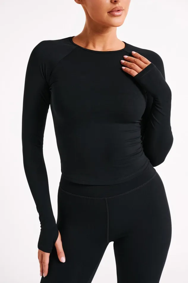 Meshki Long Sleeve Tops Venus Long Sleeve Top 8211 Black Black 8211 Women
