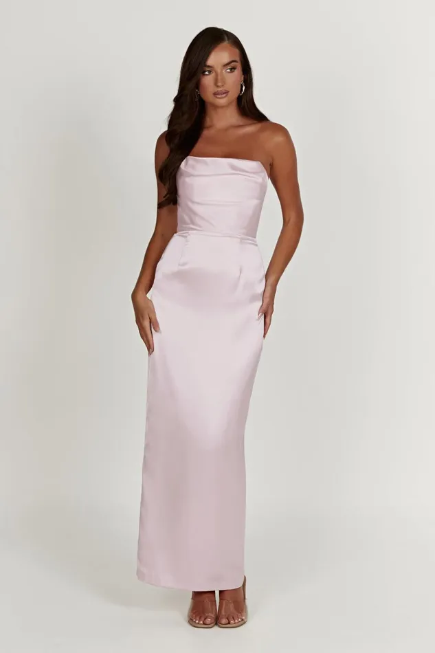 Meshki Maxi Dresses Alanis Strapless Maxi Dress 8211 Crystal Rose Crystalrose 8211 Women