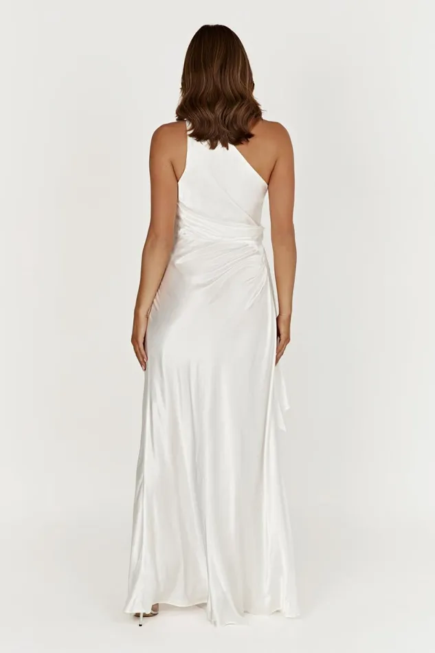 Meshki Maxi Dresses Calliope One Shoulder Maxi Dress 8211 White White 8211 Women