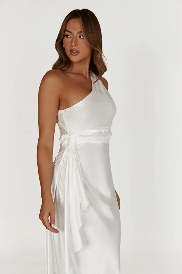 Meshki Maxi Dresses Calliope One Shoulder Maxi Dress 8211 White White 8211 Women