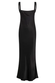 Meshki Maxi Dresses Ensley Satin Maxi Dress 8211 Black Black 8211 Women