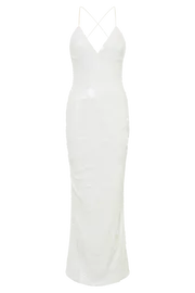 Meshki Maxi Dresses Gracie Sequin Maxi Dress 8211 White White 8211 Women