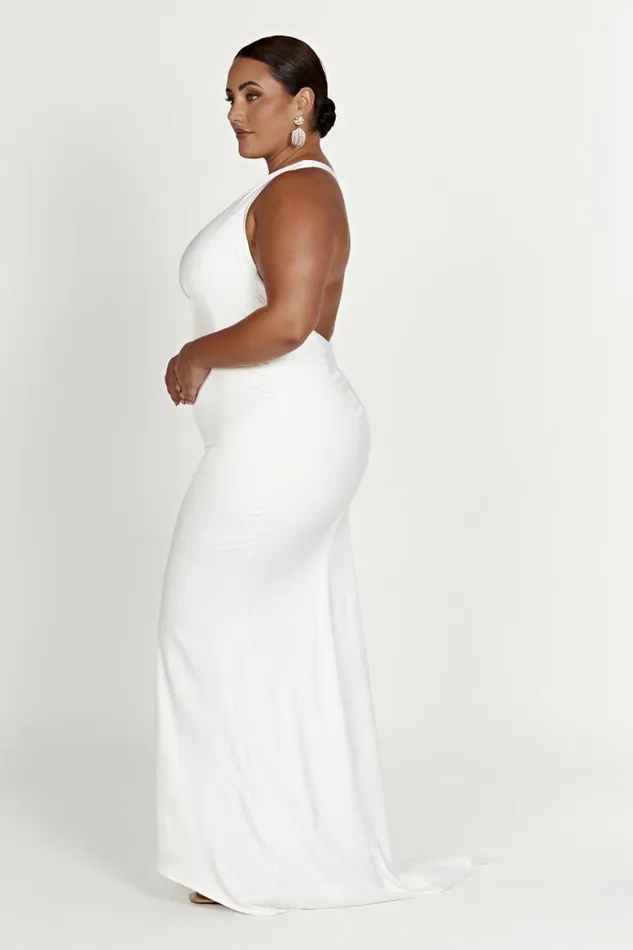 Meshki Maxi Dresses Harper One Shoulder Gown 8211 White White 8211 Women