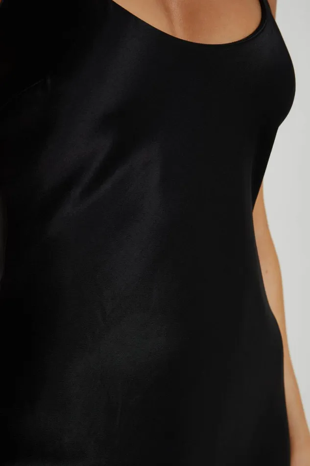 Meshki Maxi Dresses Kailey Low Back Maxi Dress With Detachable Bow Train 8211 Black Black 8211 Women