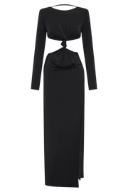 Meshki Maxi Dresses Kiandra Slinky Knot Maxi Dress 8211 Black Black 8211 Women