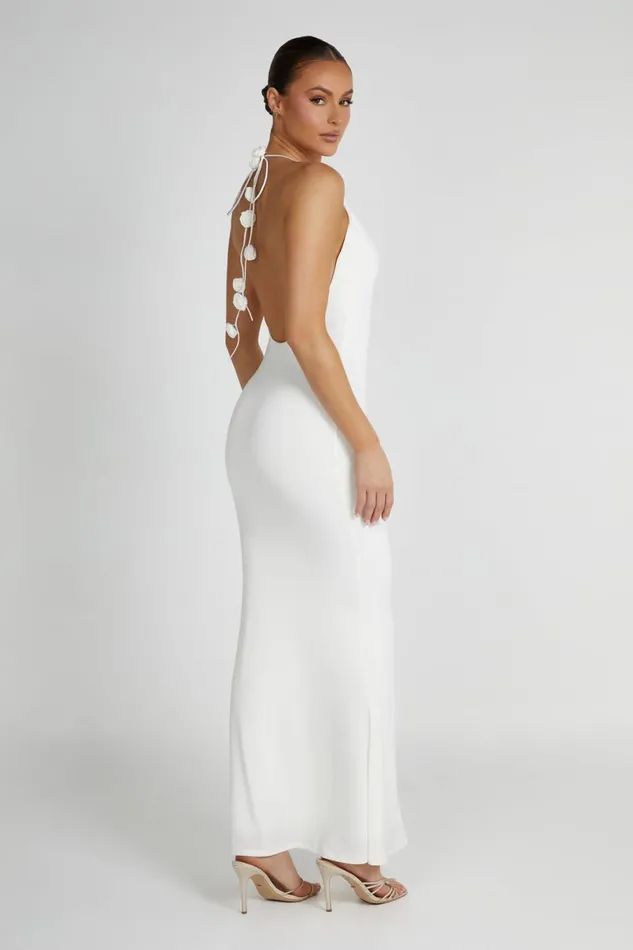 Meshki Maxi Dresses Marion Rose Halter Maxi Dress 8211 White White 8211 Women