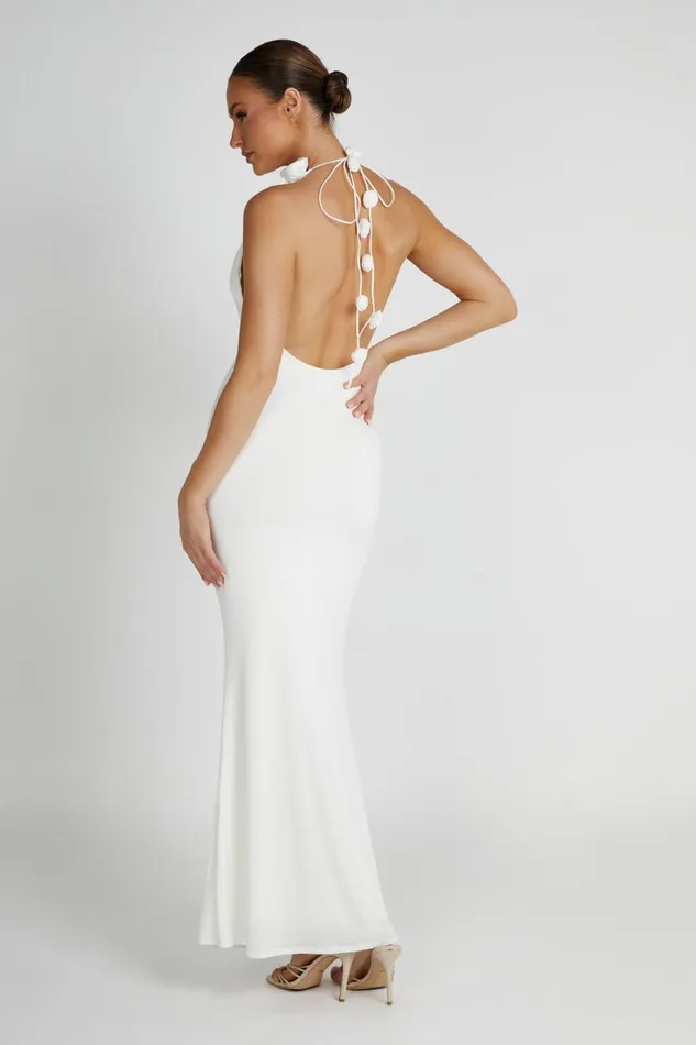 Meshki Maxi Dresses Marion Rose Halter Maxi Dress 8211 White White 8211 Women