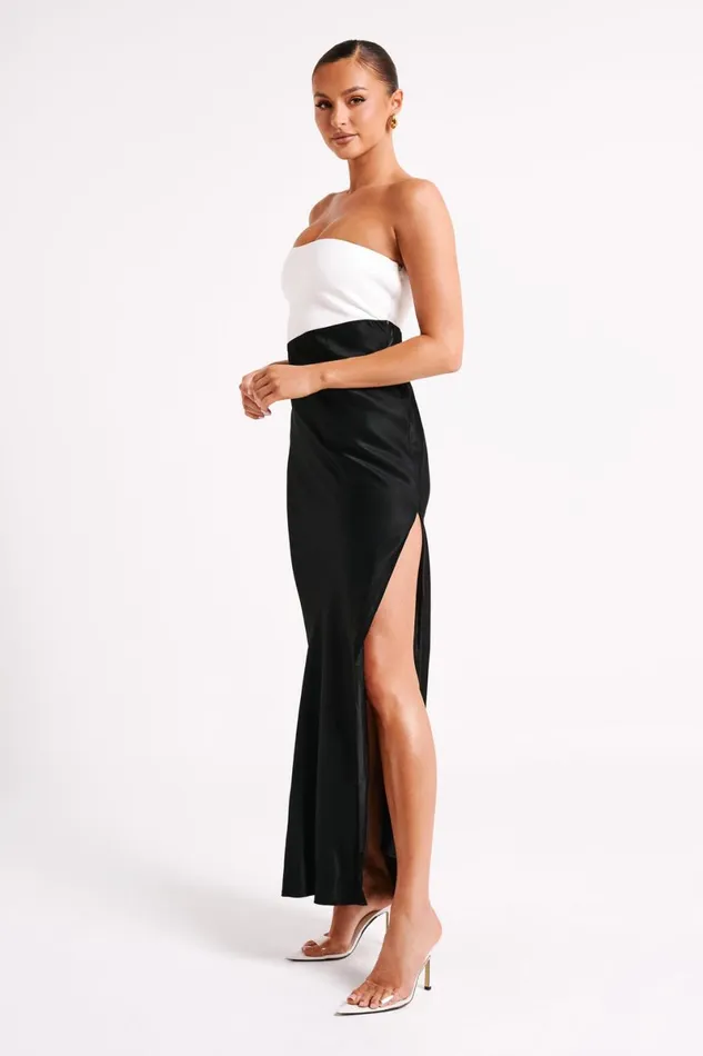 Meshki Maxi Dresses Miranda Contrast Maxi Dress 8211 BlackWhite Blackwhite 8211 Women