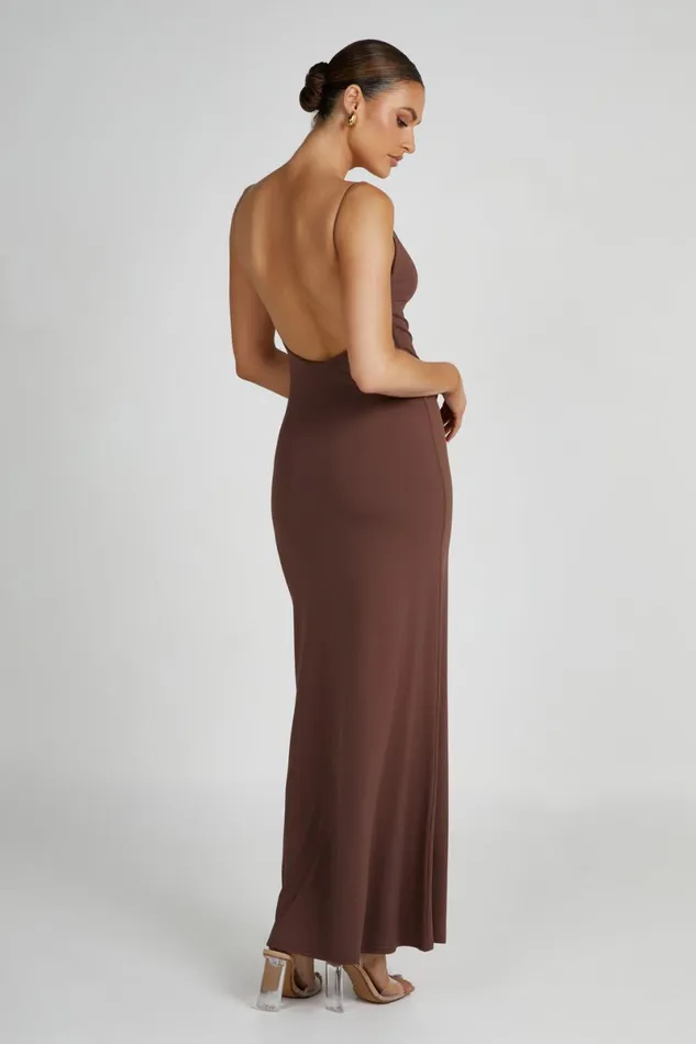 Meshki Maxi Dresses Nikkita Recycled Nylon Strappy Maxi Dress 8211 Mocha Mocha 8211 Women Meshki Maxi Dresses Nikkita Recycled Nylon Strappy Maxi Dress 8211 Mocha Mocha 8211 Women