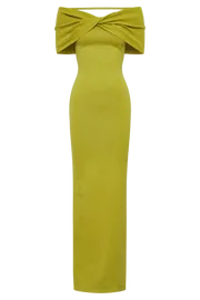 Meshki Maxi Dresses Terese Off Shoulder Knit Maxi Dress 8211 Parakeet Green Parakeetgreen 8211 Women