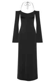 Meshki Maxi Dresses Tia Slinky Off Shoulder Maxi Dress 8211 Black Black 8211 Women