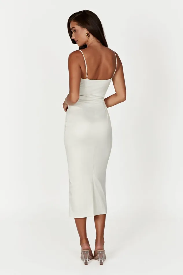 Meshki Midi Dresses Camelia Corset Midi Dress 8211 Ivory Ivory 8211 Women Meshki Midi Dresses Camelia Corset Midi Dress 8211 Ivory Ivory 8211 Women