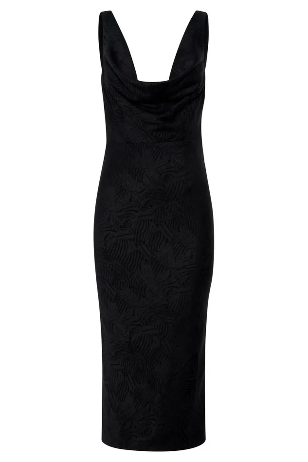 Meshki Midi Dresses Fallon Cowl Midi Dress 8211 Black Black 8211 Women