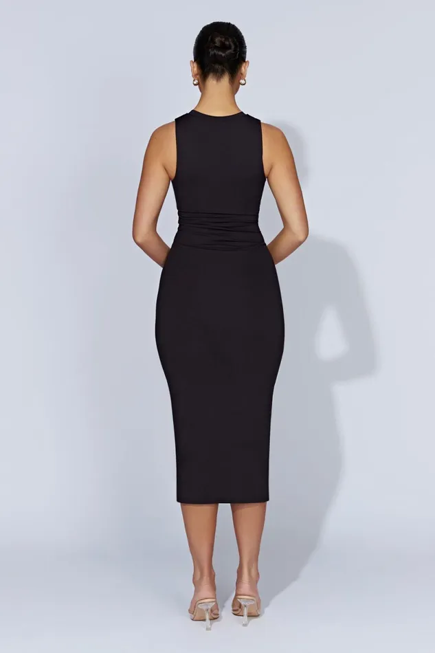 Meshki Midi Dresses Jill Sleeveless Tank Midi Dress 8211 Black Black 8211 Women