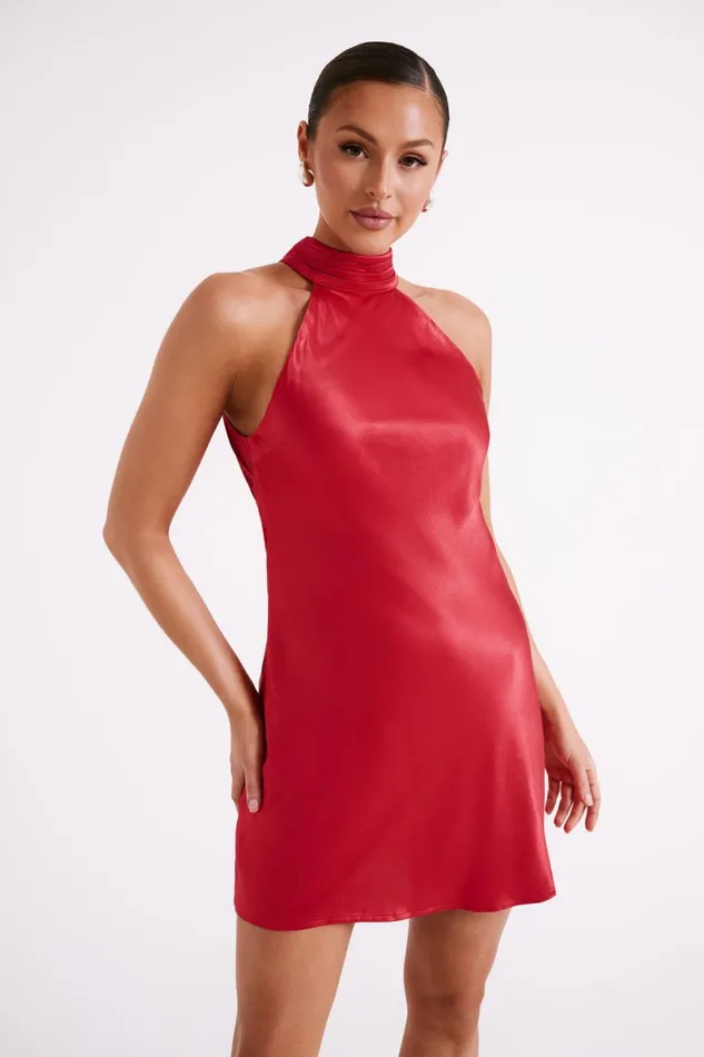 Meshki Mini Dresses Claire A Line Mini Dress 8211 Red Red 8211 Women