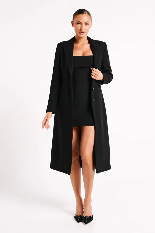 Meshki Mini Dresses Frida Crepe Mini Dress 8211 Black Black 8211 Women