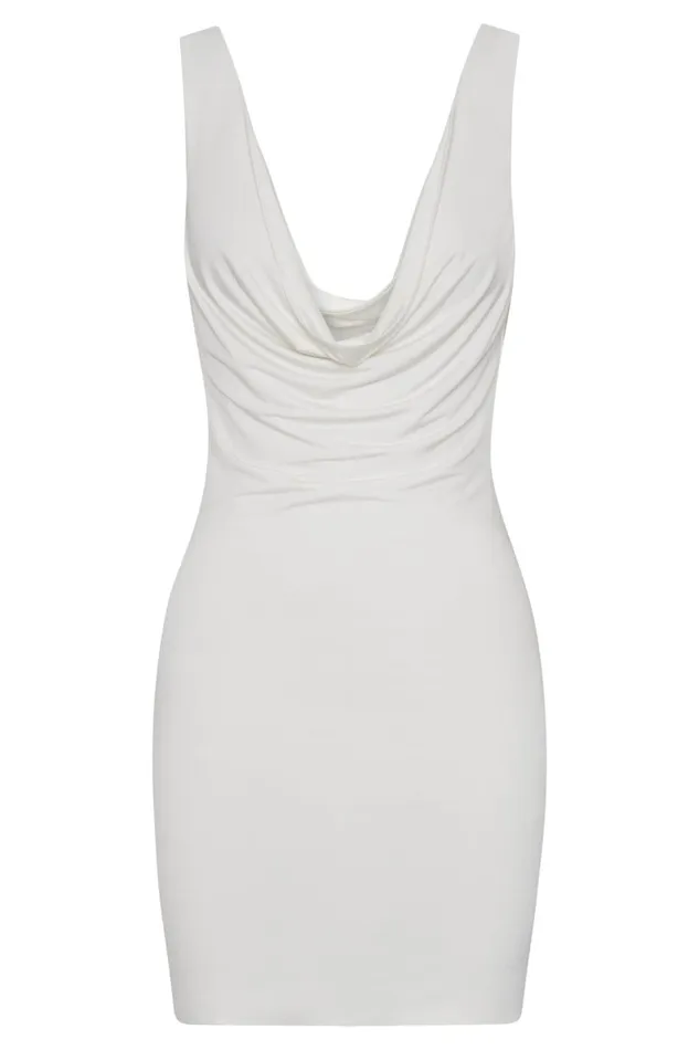 Meshki Mini Dresses Juliette Cowl Mini Dress 8211 Bone Bone 8211 Women
