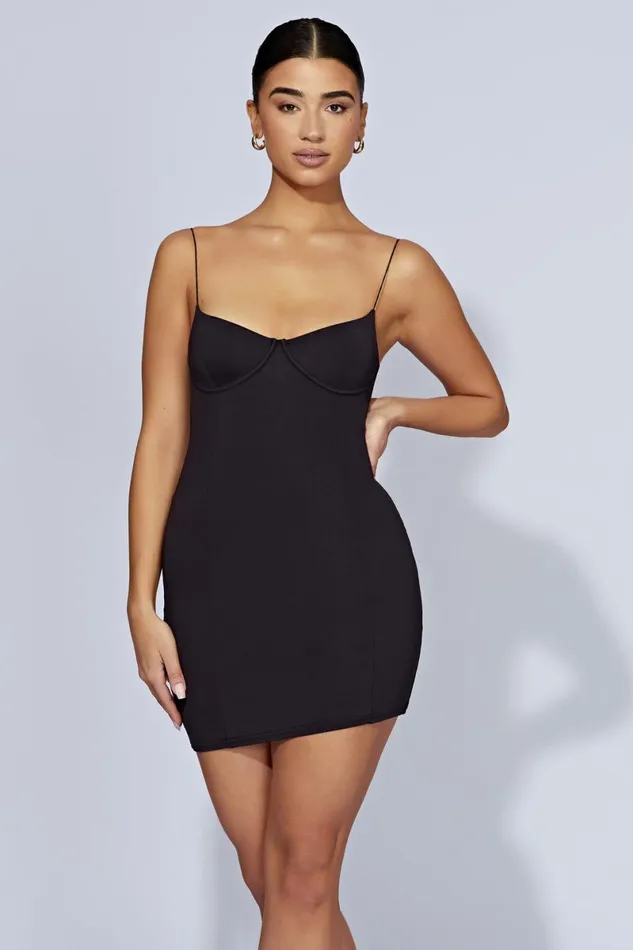 Meshki Mini Dresses Misty Contour Mini Dress 8211 Black Black 8211 Women