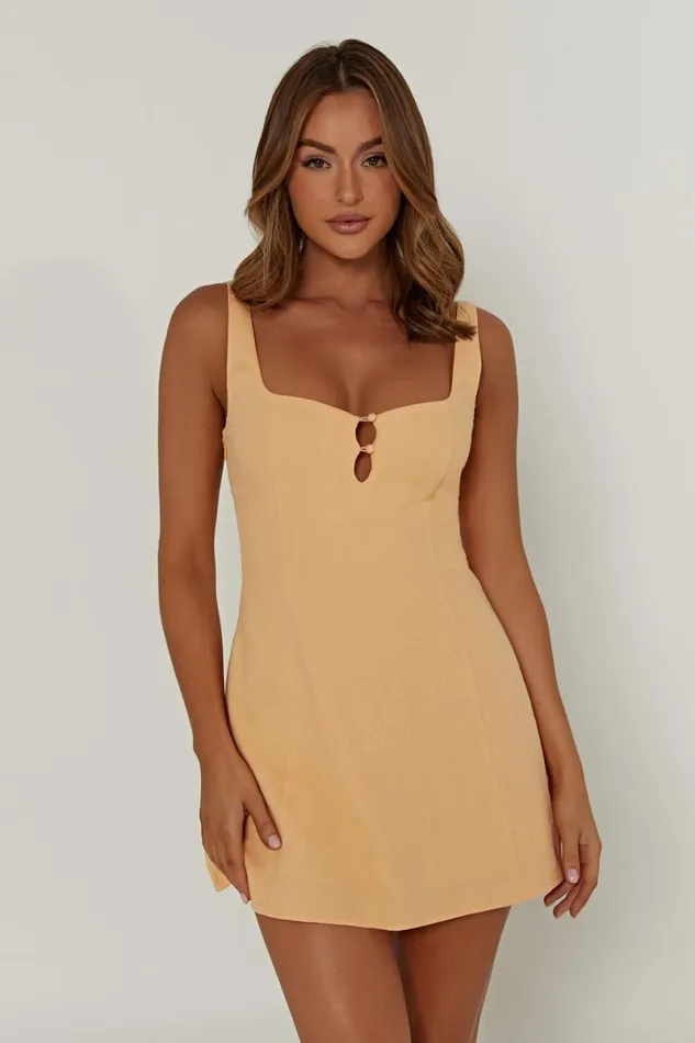Meshki Mini Dresses Tandie Linen Flare Mini Dress 8211 Mango Mango 8211 Women