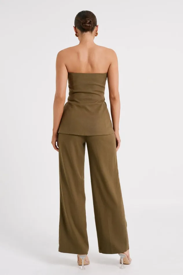 Meshki Pants Adina Linen Pant 8211 Olive Olive 8211 Women