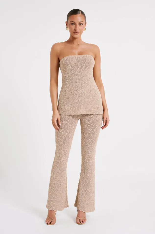Meshki Pants Irma Flared Boucle Pants 8211 Wheat Wheat 8211 Women
