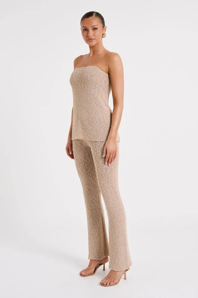 Meshki Pants Irma Flared Boucle Pants 8211 Wheat Wheat 8211 Women
