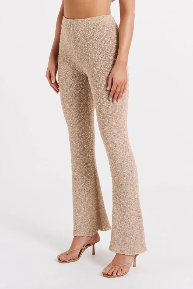 Meshki Pants Irma Flared Boucle Pants 8211 Wheat Wheat 8211 Women