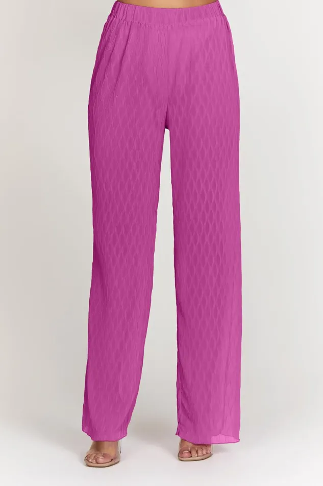 Meshki Pants Karla Wave Pleat Pant 8211 Rose Pink Rosepink 8211 Women