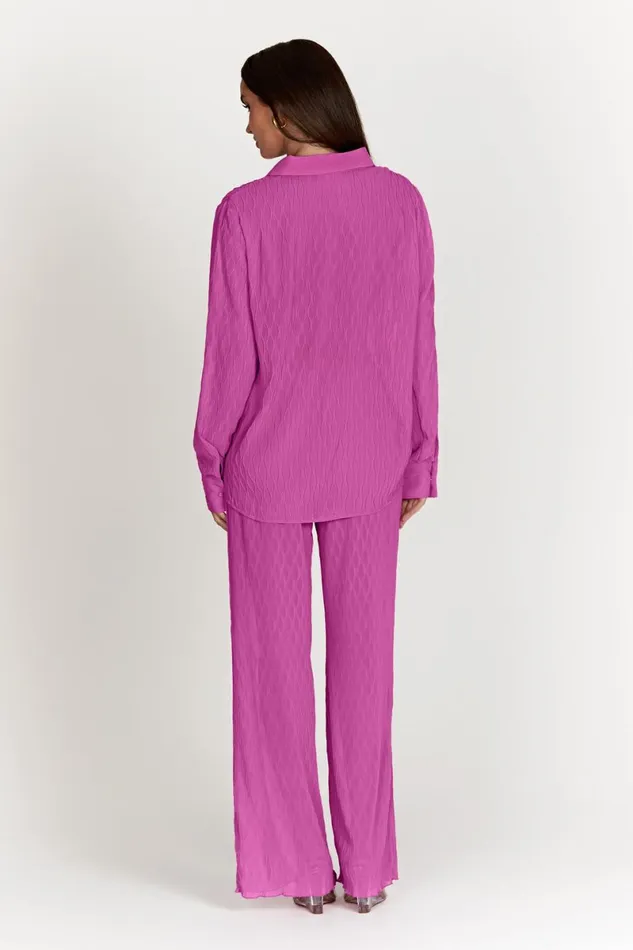 Meshki Pants Karla Wave Pleat Pant 8211 Rose Pink Rosepink 8211 Women