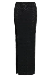Meshki Skirts Ellery Square Diamante Maxi Skirt 8211 Black Black 8211 Women