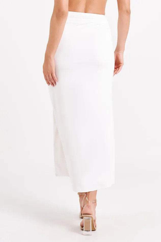 Meshki Skirts Emma Recycled Nylon Maxi Skirt 8211 White White 8211 Women Meshki Skirts Emma Recycled Nylon Maxi Skirt 8211 White White 8211 Women