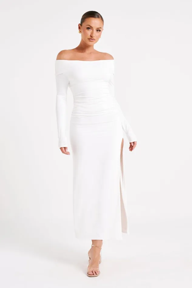 Meshki Skirts Emma Recycled Nylon Maxi Skirt 8211 White White 8211 Women Meshki Skirts Emma Recycled Nylon Maxi Skirt 8211 White White 8211 Women