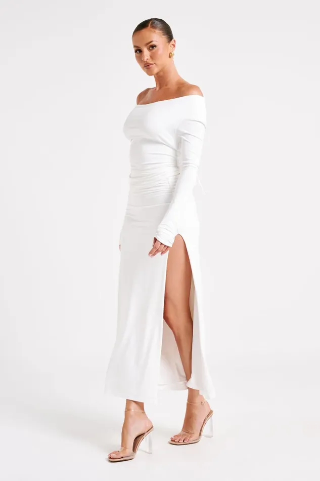 Meshki Skirts Emma Recycled Nylon Maxi Skirt 8211 White White 8211 Women Meshki Skirts Emma Recycled Nylon Maxi Skirt 8211 White White 8211 Women