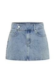 Meshki Skirts Julienne Denim Mini Skirt 8211 Mid Blue Midblue 8211 Women