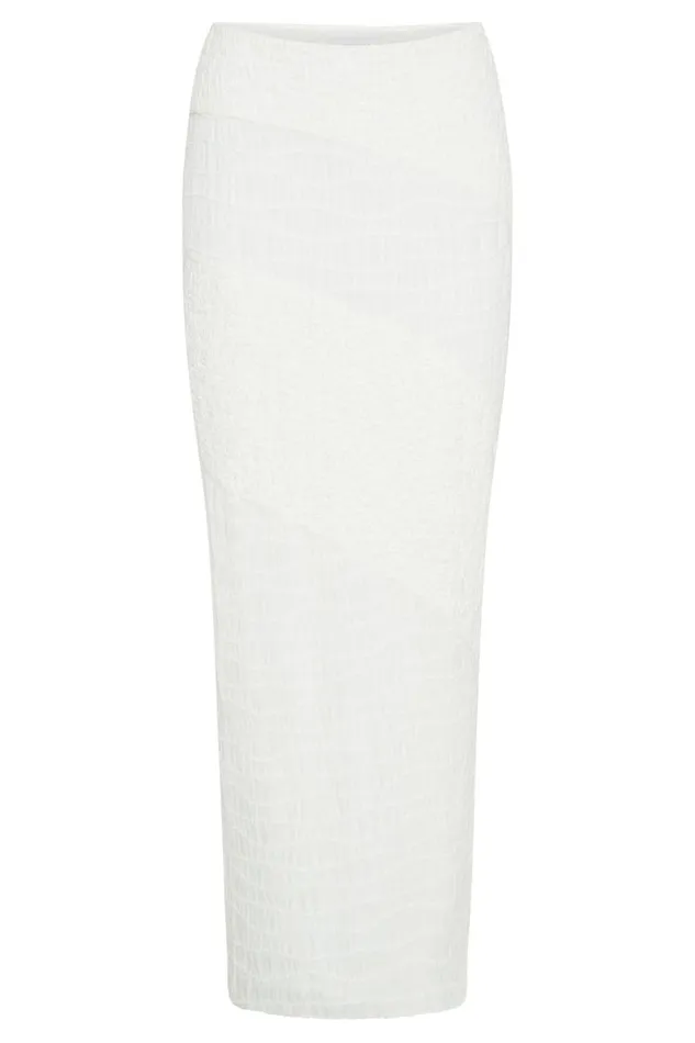 Meshki Skirts Nyah Textured Midi Skirt 8211 White White 8211 Women