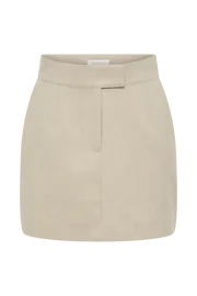 Meshki Skirts Sayer Textured Mini Skirt 8211 Natural Natural 8211 Women