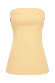 Meshki Sleeveless Tops Aieleen Linen Strapless Back Tie Top 8211 Mango Mango 8211 Women
