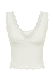 Meshki Sleeveless Tops Roselyn Sleeveless Lace Cami Top 8211 White White 8211 Women